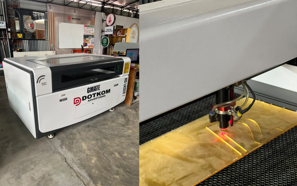 Jasa laser cutting Medan Dotkom Advertising